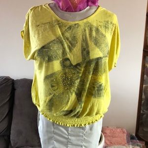 🌞$4 or 4/$10 Style & Co 1x Yellow Tee